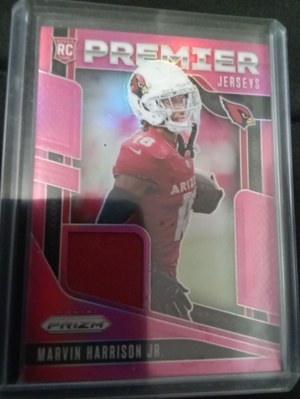 2024 Panini Prizm Pink Premier Jerseys Marvin Harrison Jr Rc Patch.